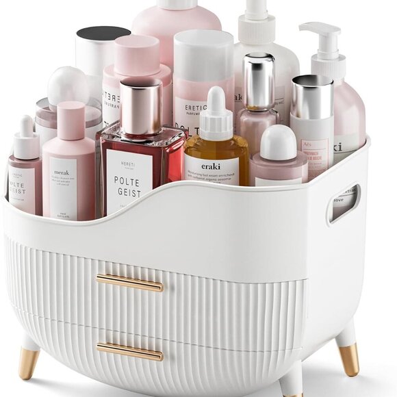 Makeup Organizer with Drawers,Skincare Organizer for Vanity,Storage Box with Han - Picture 1 of 6